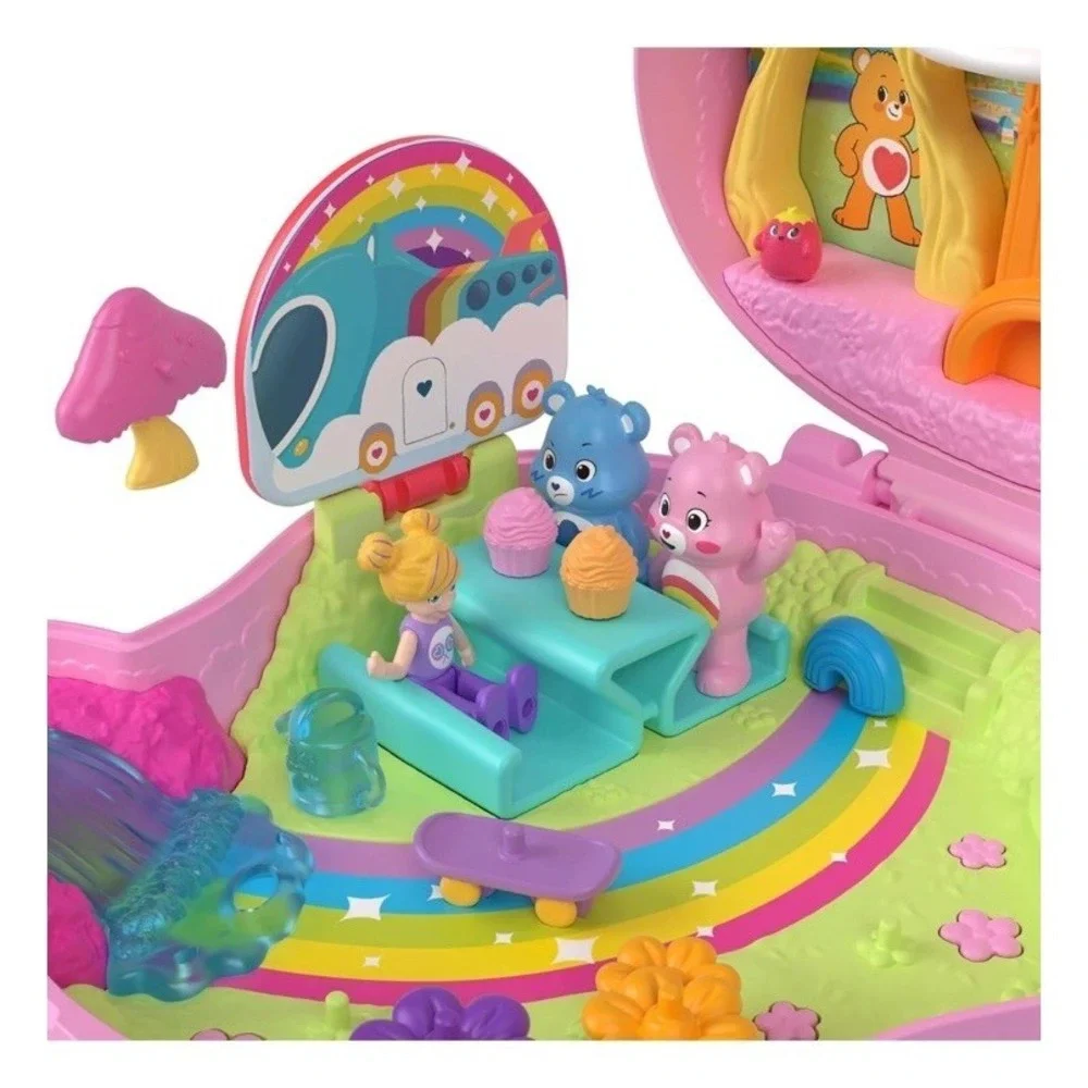 Polly Pocket x Care‎ Bears Playset Collectible Compact New Spring Toy Easter H